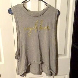 Free People Movement Cyclebar Sage Green Muscle Top